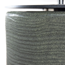 Camino a Bioetanolo Braciere da Pavimento Ø35xh55 cm per Interno ed Esterno Raffaello Verde Salvia