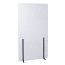 Pannello Fonoassorbente da Pavimento 100x180 cm Coppia di Piedini Neri Finitura Grigio    