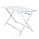 Tavolo Pieghevole 120x70x74 h cm in Legno di Acacia Bianco