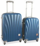 Set 2 Valigie Trolley Rigide in ABS 4 Ruote TSA Soriani Blu