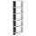 Libreria Moderna Salvaspazio 45x21x170 cm a 5 Ripiani in Legno Bianco e Nero