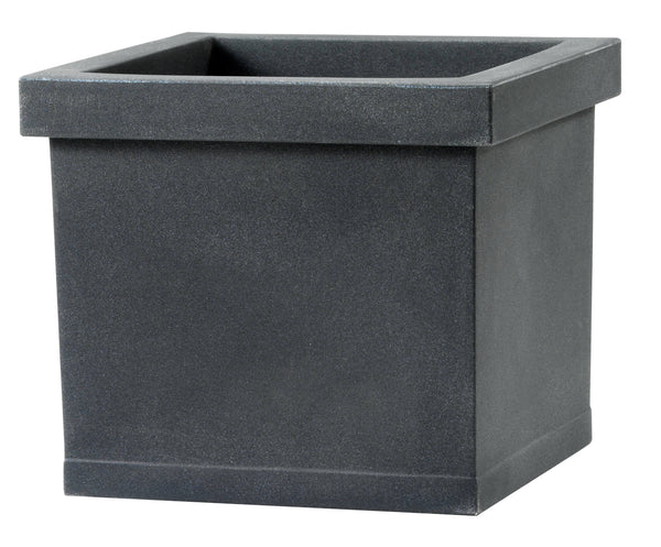 acquista Vase aus Tulli-Rahmen aus Harz, glatt, klassisches Anthrazit, verschiedene Größen