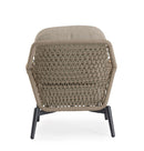 Poltrona da Giardino con Cuscini 75x98x85h cm in Alluminio e PP Eulero Antracite  