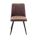 Sedia in Similpelle 57x47H84 cm Marrone