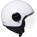 Casco Demi-Jet per Scooter Visiera Sagomata SKA-P 1 WH Wolli Bianco Metal