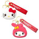 Set 24 Portamonete Hello Kitty per Bambini in Silicone Rosa e Bianco