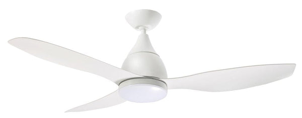 prezzo Deckenventilator mit 3 Flügeln und LED Ø130 cm 5 Geschwindigkeit Martec Vantage White