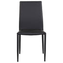 Set 6 Sedie 90x46x44 cm in Similpelle da Interno Nero