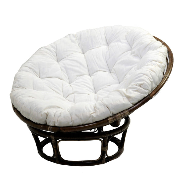 sconto Rattan Gartensessel ø115cm Adami Papasan Braun