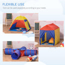 Tunnel 6 in 1 Gioco per Bambini 390x260x92 cm in Poliestere Multicolor