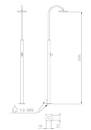 Doccia da Giardino Rubinetto a Vitone Ama Luxury Giove