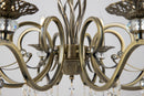 Lampadario Royal Classic in Metallo Grace Ottone