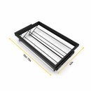 Kit Cassetto Portascarpe e Telaio per Armadio 800 mm in Alluminio e Plastica Emuca Nero