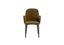 Set 4 Sedie Sophia 53,5x62,5x80 cm in Tessuto Easy-Clean Marrone       