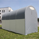 Motobox a Tunnel Copertura Box in PVC per Moto Scooter - 270x120xh155 cm\/Grigio Maddi