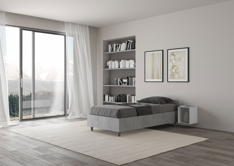 Letto Singolo Nuamo Grigio Varie Misure