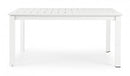 Tavolo Allungabile Konnor 160-240x100 cm Bian in Alluminio