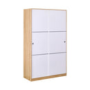 Armadio 2 Ante Scorrevoli 120x48x200 cm in Legno Rovere e Bianco