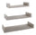 Set 3 Mensole da Parete 60-50-40x23,7x8 cm in Fibra di Legno Calamita Maxi  Rovere Grigio New