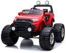 Macchina Elettrica per Bambini 2 posti Fuoristrada 24V con Licenza Ford Monster Truck 4x4 Rossa