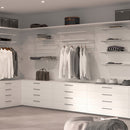 Kit per Fissaggio Mensole 230 mm in Acciaio Emuca Bianco