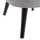 Poltrona Relax in Legno e Tessuto Colore Grigio Scuro Mod. Kansas 59x66x75H cm