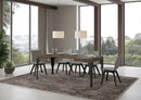 Tavolo Allungabile 120-204x80x77 cm Paxon Noce e Antracite