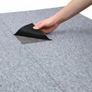 Set 20 Quadrotte di Moquette 50x50 cm 5mq in Grigio Platino