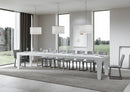 Tavolo Allungabile 160/420x90x77 cm Spimbo Premium Bianco Frassino  