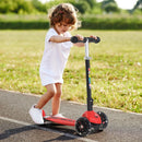 Monopattino per Bambini con 3 Ruote in Alluminio Fluo e Freno Rosso 