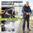 Idropulitrice Elettrica 1600W Portatile con Ugello Regolabile e Ruote Giallo      