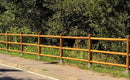 Recinzione con 3 Fori 200xH200 cm in Legno