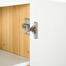 Specchiera da Bagno 3 Ante 68x22x60 cm Mensole Regolabili Bianco