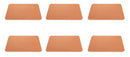 Set 6 Tovagliette 45x30x0,2 cm in Pvc Villa d'Este Home Tivoli Texas Marroni