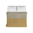 Trapuntino Estivo Double Face Effetto Water Washed in Poliestere Ocra e Sabbia Varie Misure