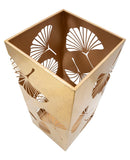 Portaombrelli Carved Leaf 24x24x55 cm in Ferro 