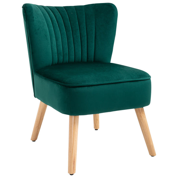 Gepolsterter Stuhl 57x68x76 cm in grünem Stoff prezzo