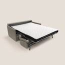 Divano Letto 2 Posti 169x90x96 cm in Tessuto Tortora