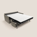 Divano Letto 2 Posti 169x90x96 cm in Tessuto Tortora