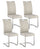 Set 4 Sedie 42x56x102h cm Kenneth Pu Ghiaccio