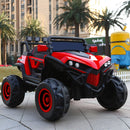 Macchina Elettrica per Bambini 2 Posti 12V Kidfun Fuoristrada 4x4 Rosso