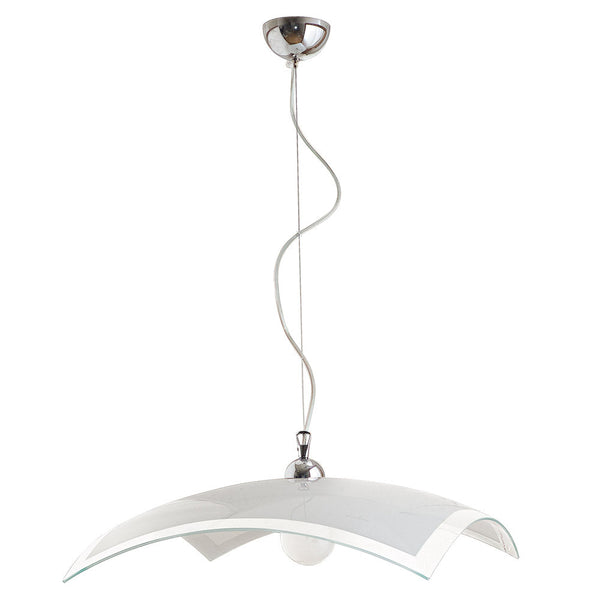 Aufhängung 1xE27 Chromrahmen Glasplatte Bi+Transparent E-Energy Elisa prezzo