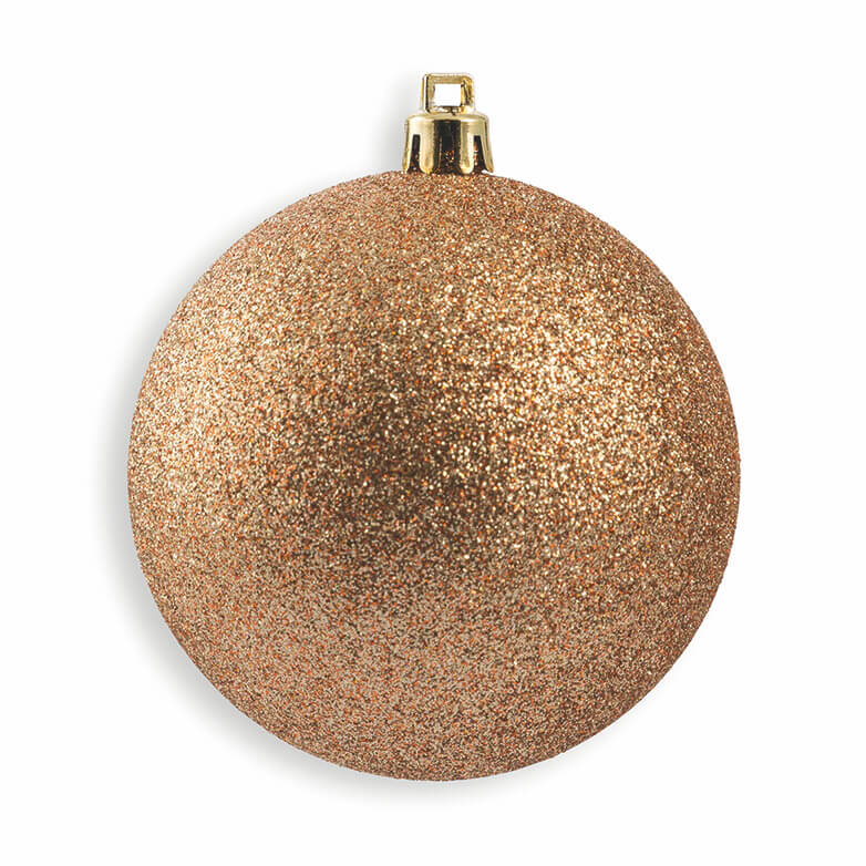 Set 30 Palline Decorative Ø6 cm per Albero di Natale Soriani Rame