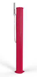 Doccia Solare da Esterno Giardino 20L Miscelatore Doccetta e Lavapiedi Arkema Jolly Go Cherry