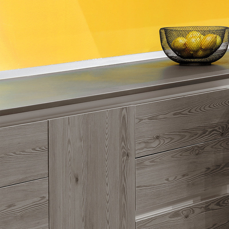 Alzatina Triangolare per Piano Cucina 4,7m in Plastica Emuca Anodizzato Satinato