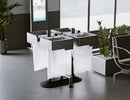 Portarifiuti Quadruplo su Base con 4 Reggisacco 85x78x97,5 cm Grigio Antracite   