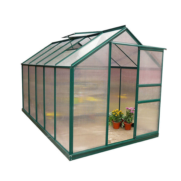 Gartengewächshaus aus Aluminium und Polycarbonat mit Fenster H201x190x312cm Taddei Flora XL prezzo