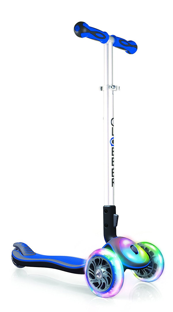 online Teleskopischer und faltbarer 3-Rad-LED-Scooter Max 50 kg Globber Elite Blau