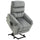 Elektrischer Liftsessel 1 Motor 79x97x103 cm aus grauem Polyester mit Samteffekt