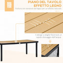 Set Tavolo e 6 Sedie da Giardino Pieghevoli in Texteline Nero